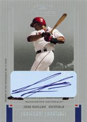 2005 Donruss Classics Significant Signatures Silver #6 Jose Guillen/10