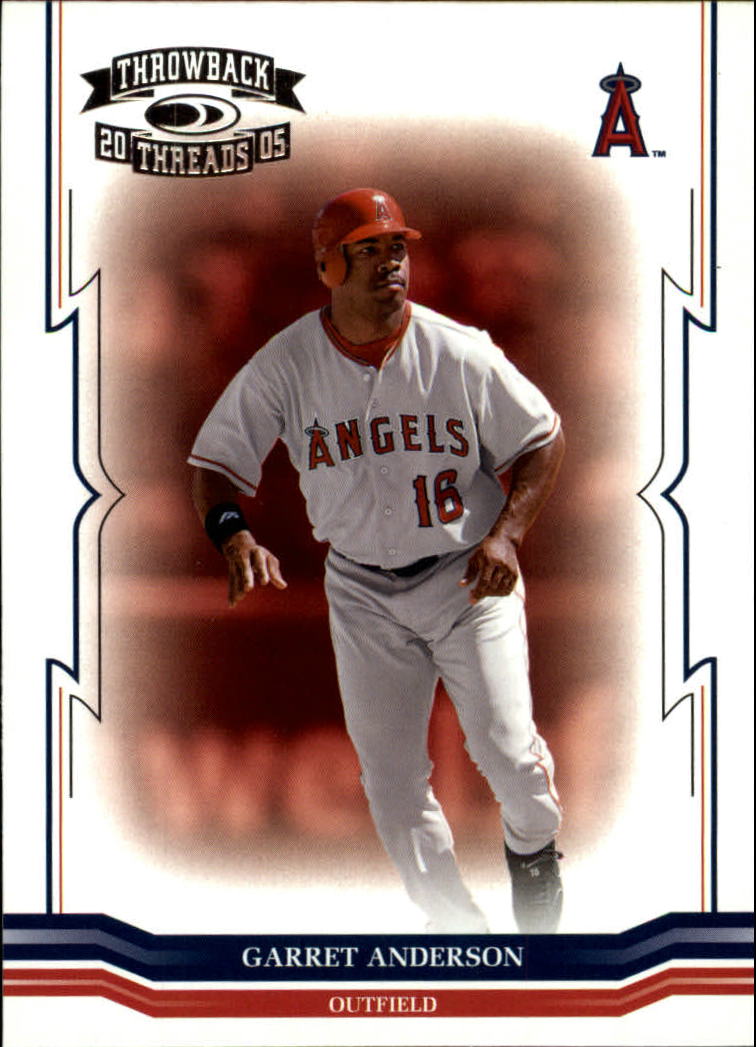 2005 Throwback Threads #100 Garret Anderson