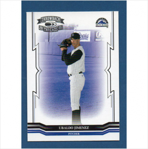 2005 Throwback Threads #106 Ubaldo Jimenez RC