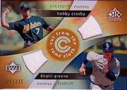 2005 Reflections Cut From the Same Cloth Dual Jersey #CG Bobby Crosby/Khalil Greene