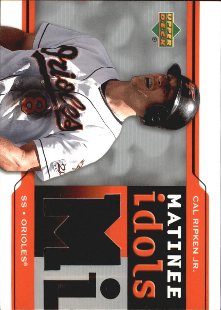 2005 Upper Deck Matinee Idols Jersey #CR Cal Ripken