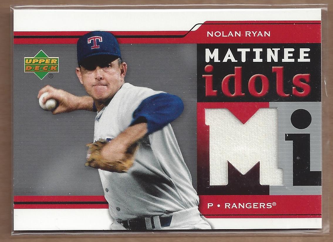 2005 Upper Deck Matinee Idols Jersey #NR Nolan Ryan