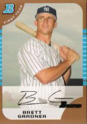 2005 Bowman Draft Gold #85 Brett Gardner FY