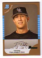 2005 Bowman Draft Gold #105 Troy Tulowitzki FY