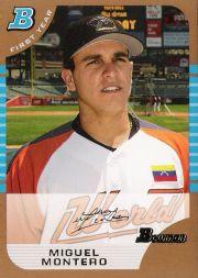 2005 Bowman Draft Gold #137 Miguel Montero FY
