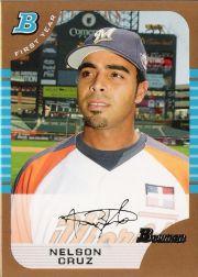 2005 Bowman Draft Gold #165 Nelson Cruz FY