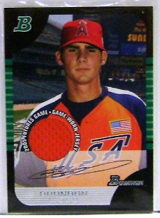 2005 Bowman Draft Futures Game Jersey Relics #144 Brandon Wood