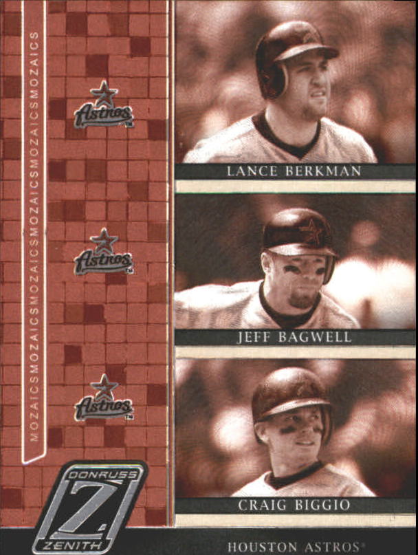2005 Zenith Mozaics #10 Berkman/Bagwell/Biggio
