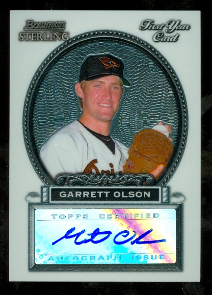 2005 Bowman Sterling #GO Garrett Olson AU A RC