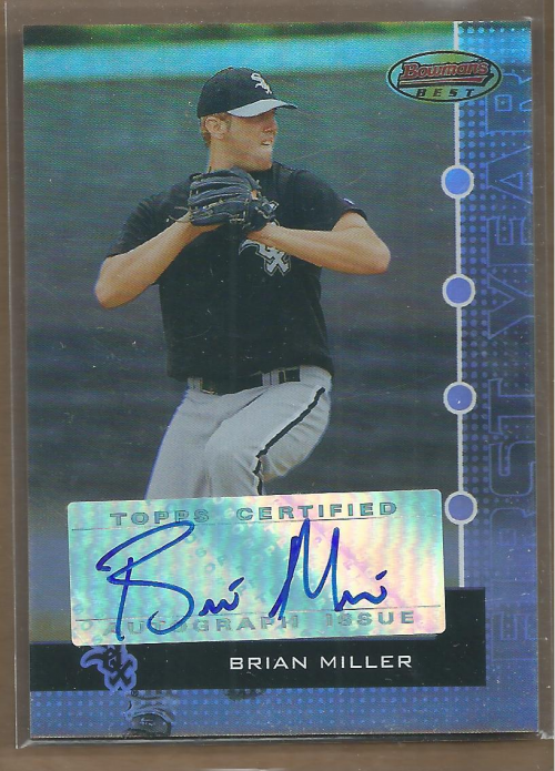 2005 Bowman's Best #110 Brian Miller FY AU RC