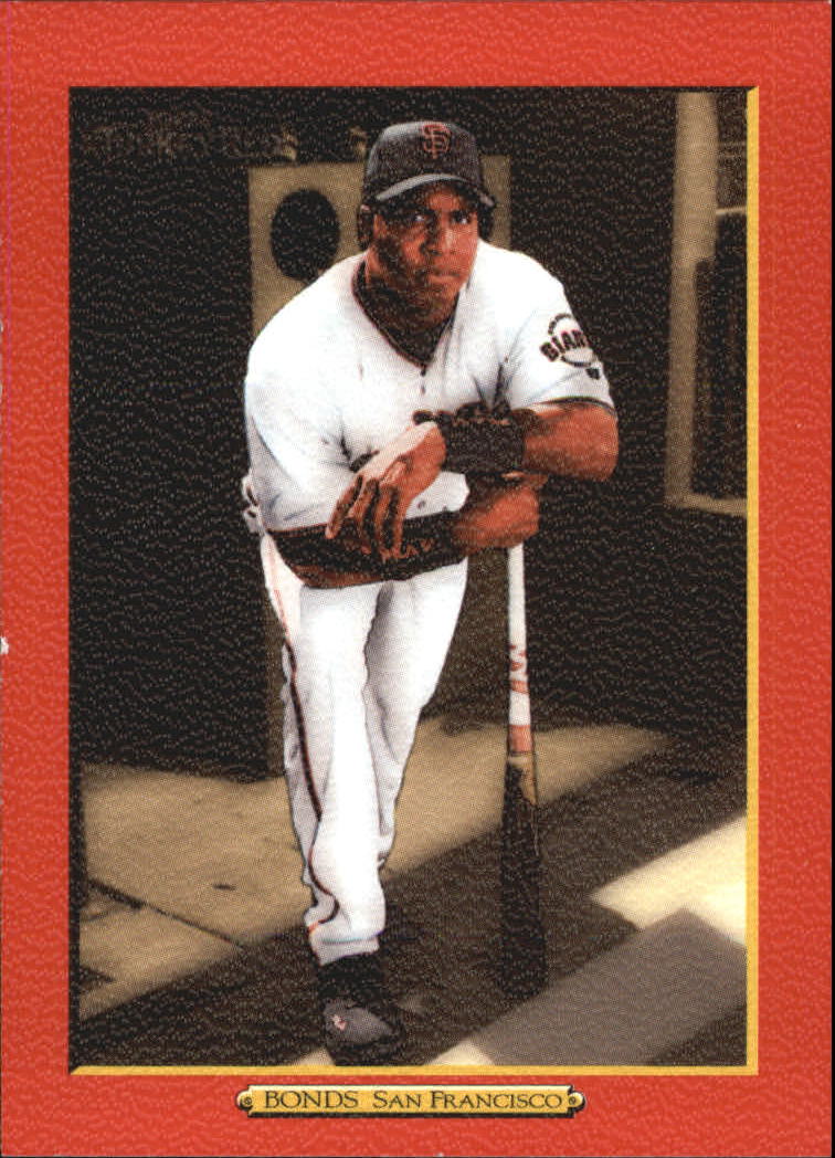 2005 Topps Turkey Red Red #1A Barry Bonds Grey Uni