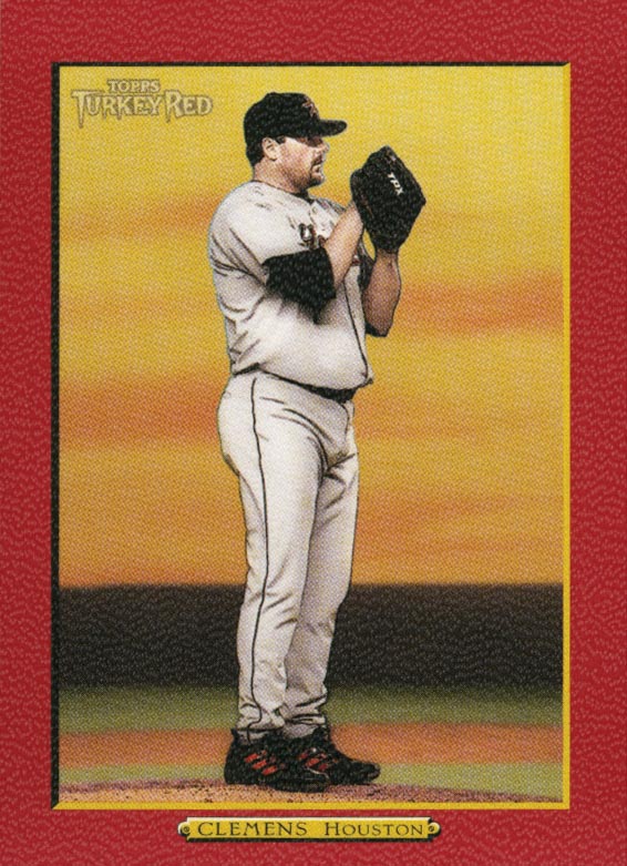 2005 Topps Turkey Red Red #5B Roger Clemens Yellow Sky