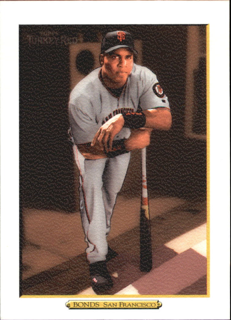 2005 Topps Turkey Red White #1A Barry Bonds Grey Uni