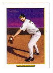 2005 Topps Turkey Red White #83B Eric Chavez Purple Sky