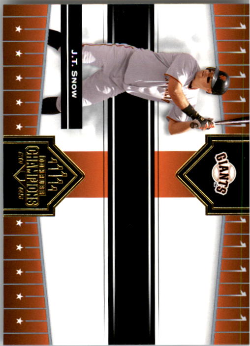 2005 Donruss Champions #107 J.T. Snow