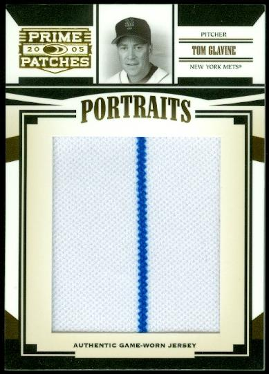 2005 Prime Patches Portraits Jumbo Swatch #25 Tom Glavine/532