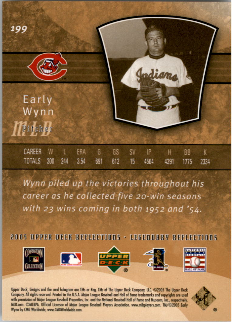 2005 Reflections #199 Early Wynn LGD back image