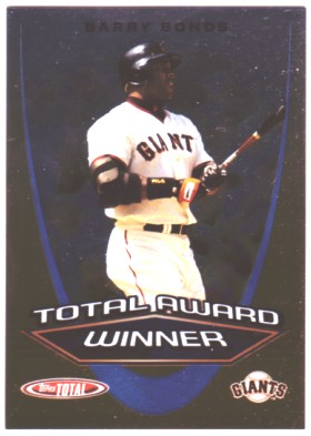 2005 Topps Total Award Winners #AW17 Barry Bonds SS