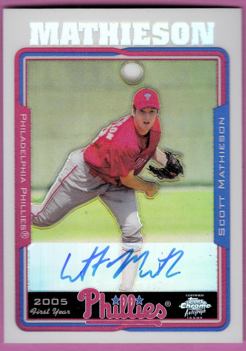 2005 Topps Chrome Refractors #248 Scott Mathieson FY AU