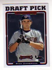 2005 Topps Chrome Update #208 Ryan Zimmerman FY RC