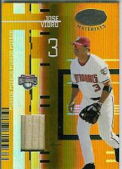 2005 Leaf Certified Materials Mirror Bat Gold #77 Jose Vidro