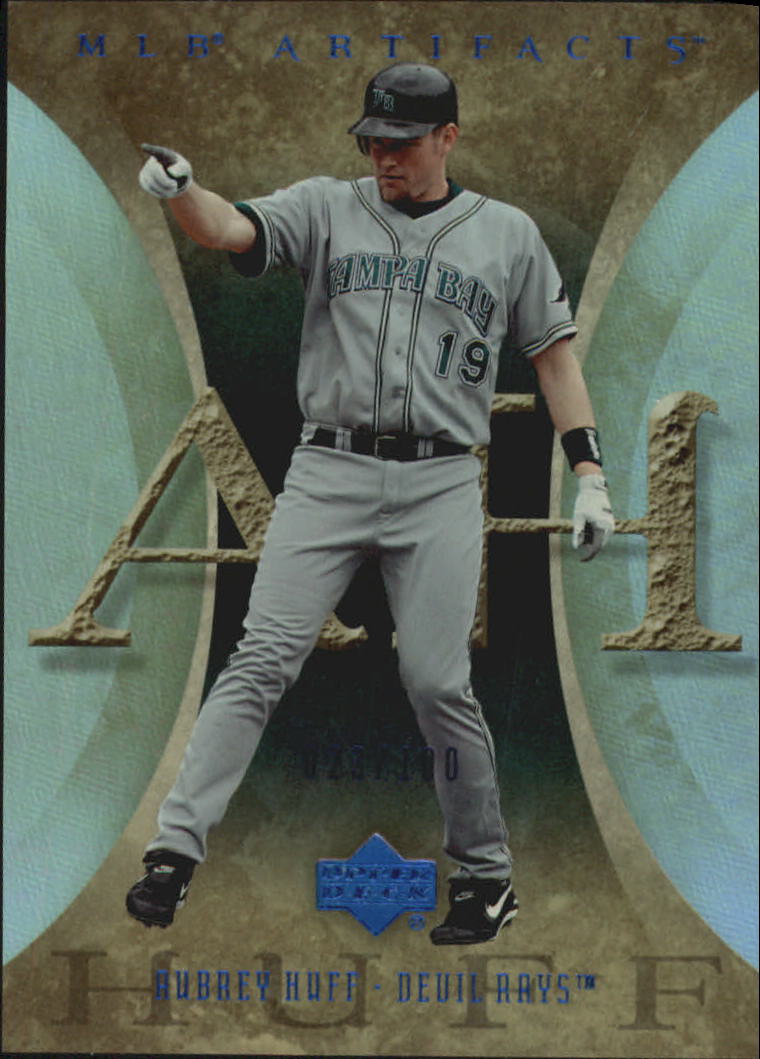 2005 Artifacts Rainbow Blue #9 Aubrey Huff
