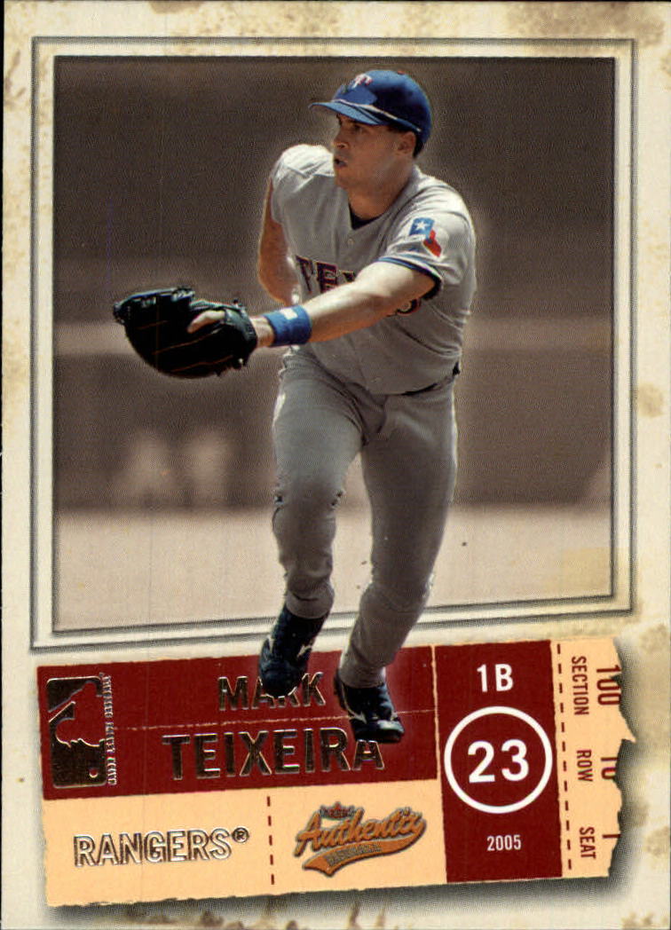 2005 Fleer Authentix #30 Mark Teixeira