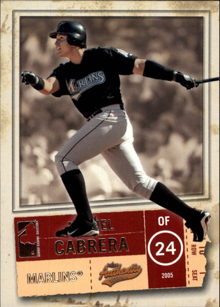 2005 Fleer Authentix #60 Miguel Cabrera