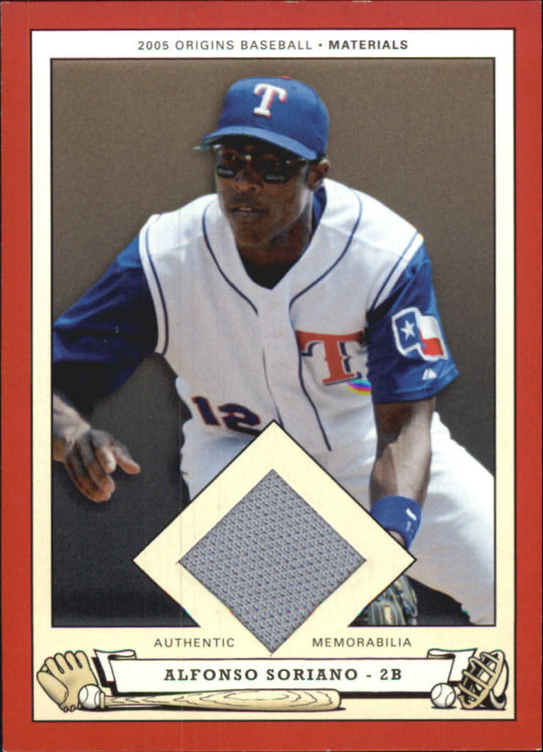 2005 Origins Materials Jersey #AS Alfonso Soriano