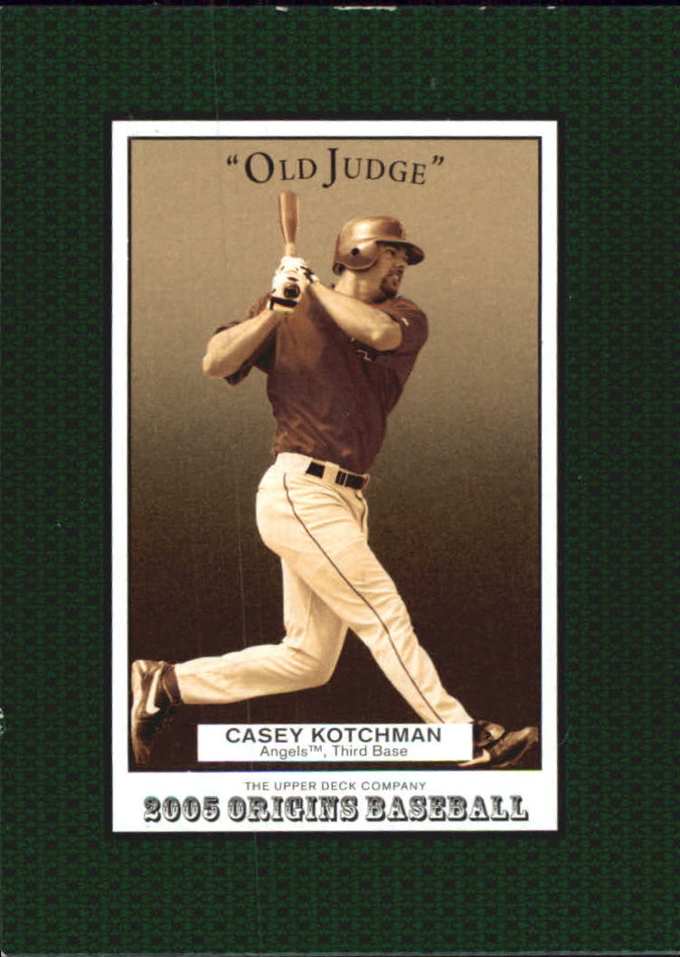 2005 Origins Old Judge #186 Casey Kotchman YS