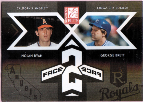 2005 Donruss Elite Face 2 Face Black #18 N.Ryan/G.Brett