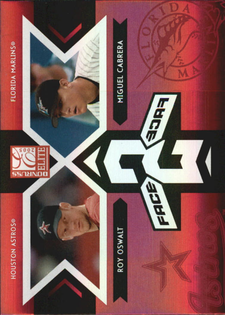 2005 Donruss Elite Face 2 Face Red #6 R.Oswalt/M.Cabrera