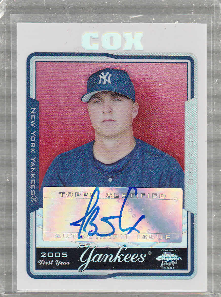 2005 Topps Chrome Update Refractors #226 Brent Cox FY AU