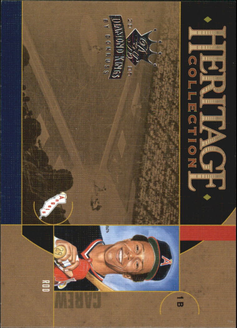 2005 Diamond Kings Heritage Collection #22 Rod Carew