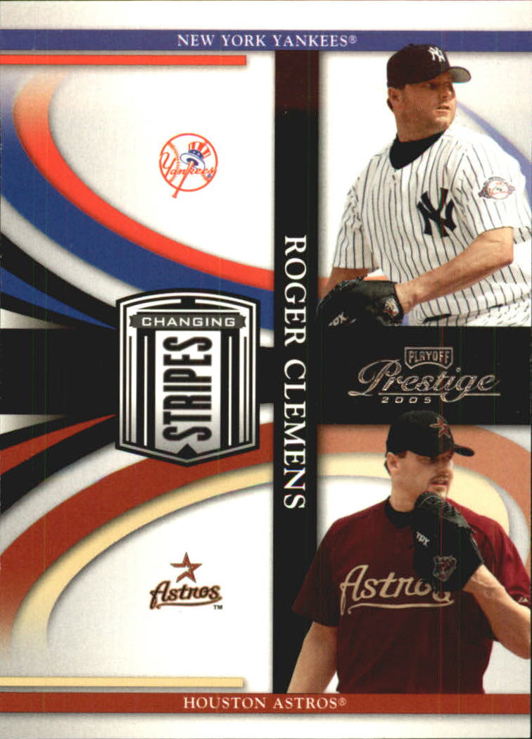 2005 Playoff Prestige Changing Stripes #2 Roger Clemens Yanks-Astros