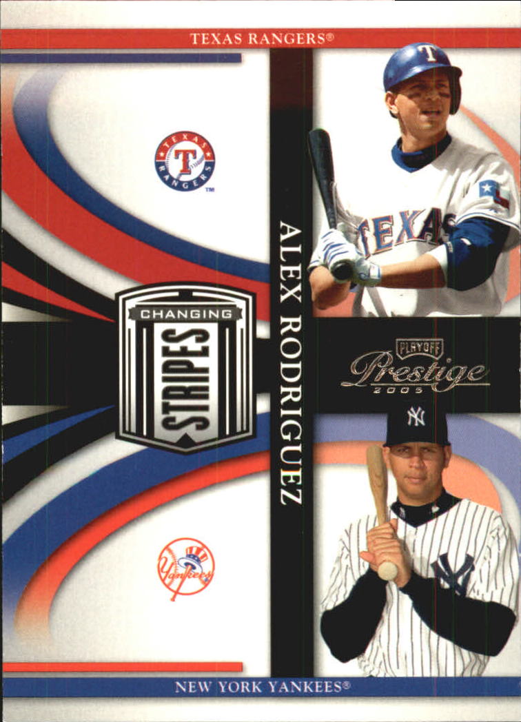 2005 Playoff Prestige Changing Stripes #4 Alex Rodriguez Rgr-Yanks