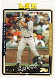 2005 Topps Update Box Bottoms #45 Carlos Lee