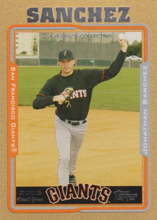 2005 Topps Update Gold #292 Jonathan Sanchez FY