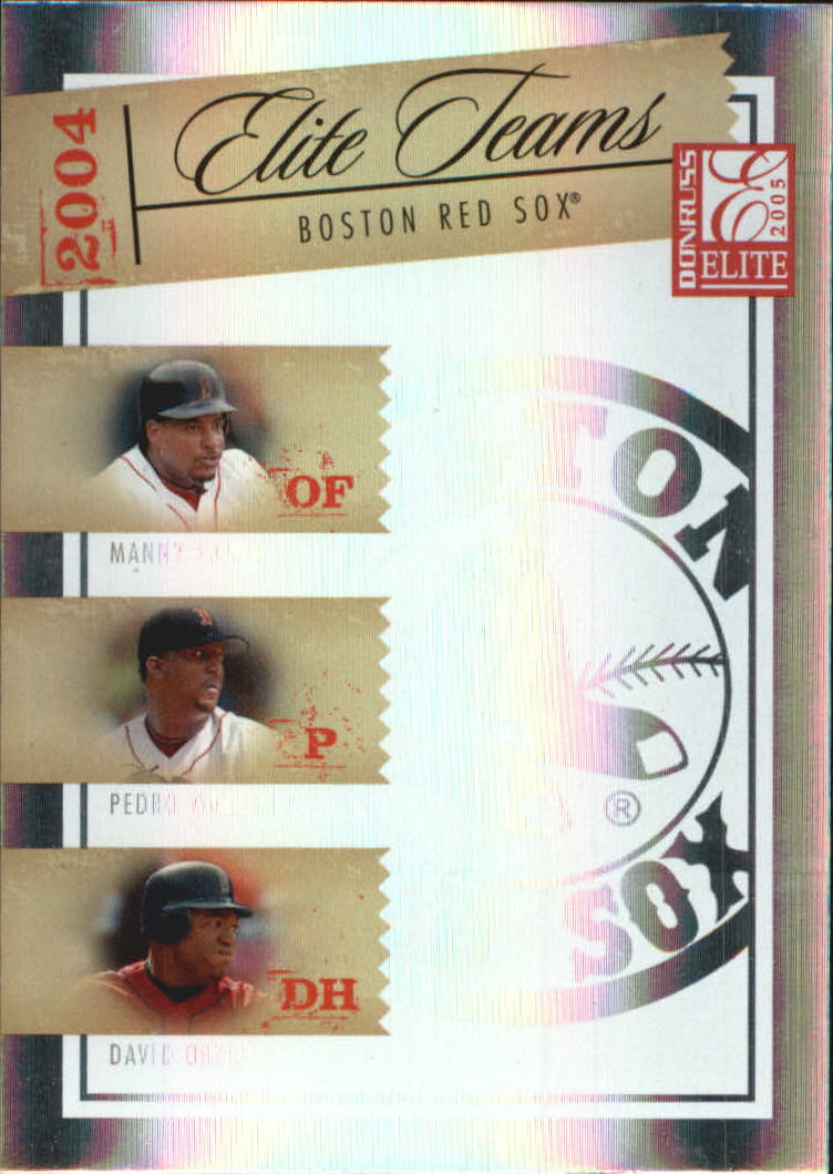 2005 Donruss Elite Teams #1 Manny/Pedro/Ortiz