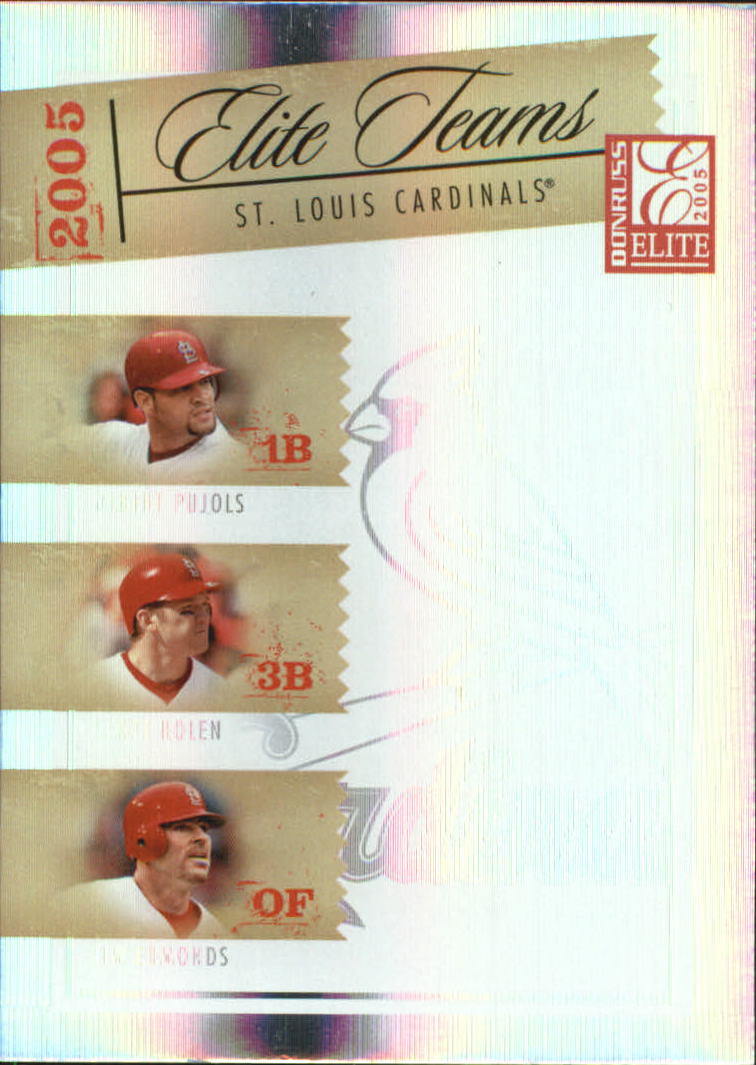 2005 Donruss Elite Teams #2 Pujols/Rolen/Edmonds