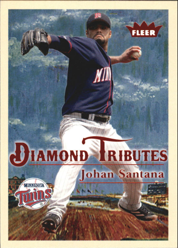 2005 Fleer Tradition Diamond Tributes #6 Johan Santana