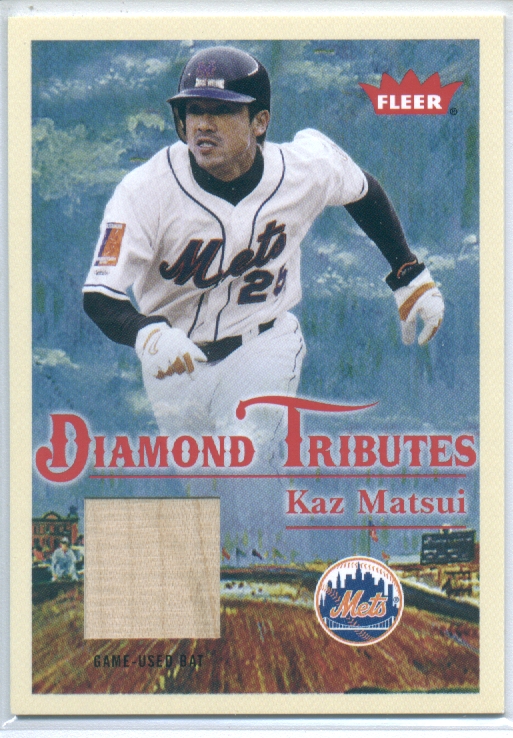 2005 Fleer Tradition Diamond Tributes Game Used #KM Kaz Matsui Bat