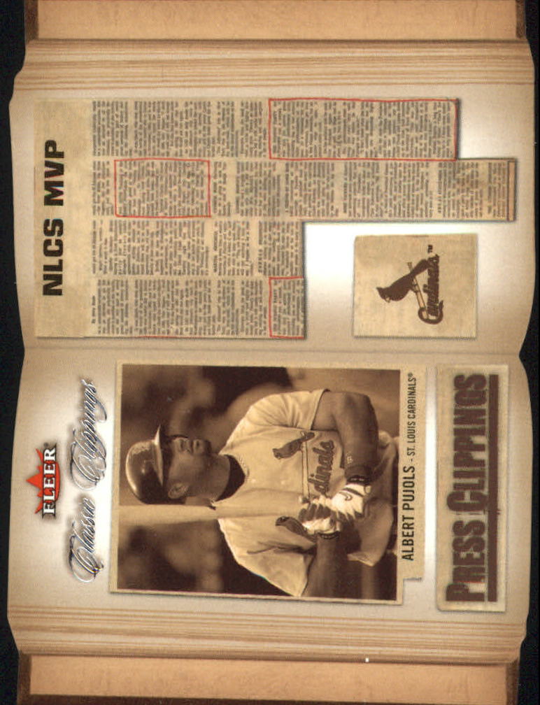 2005 Classic Clippings Press Clippings #3 Albert Pujols