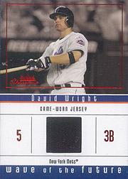 2005 Fleer Showcase Wave of the Future Jersey Red #DW David Wright