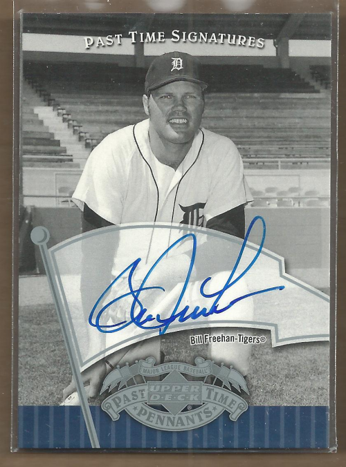 2005 UD Past Time Pennants Signatures Silver #BF Bill Freehan T4