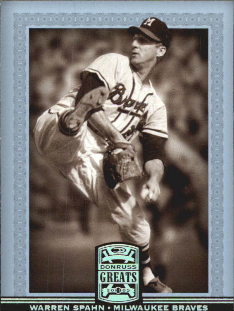 2005 Donruss Greats Silver HoloFoil #95 Warren Spahn