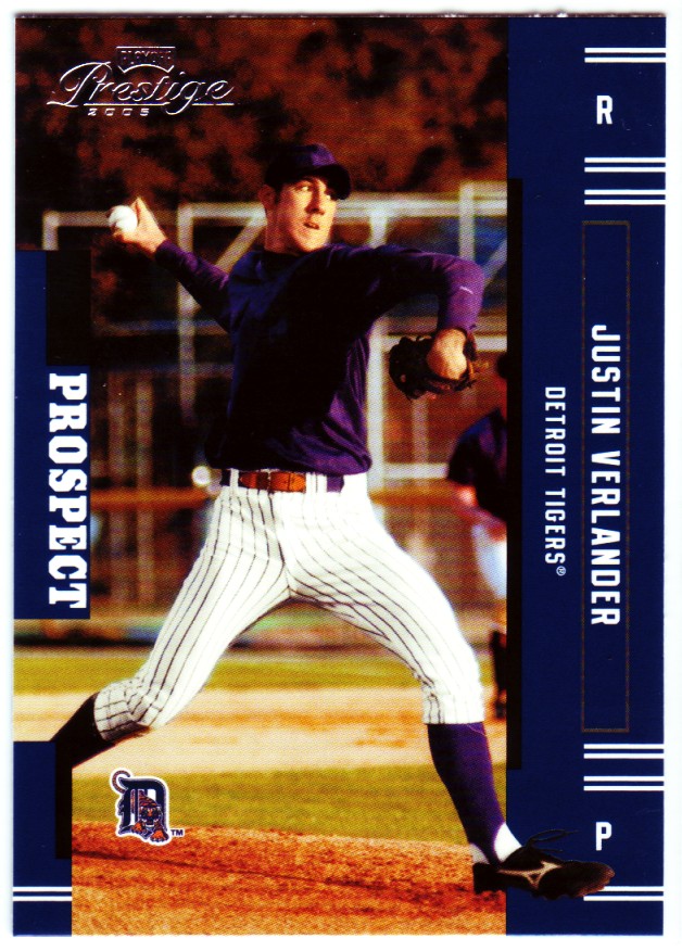 2005 Playoff Prestige #151 Justin Verlander RC