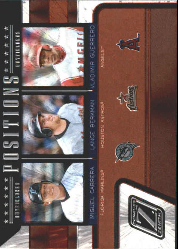 2005 Zenith Positions #9 M.Cabrera/Berkman/Vlad front image