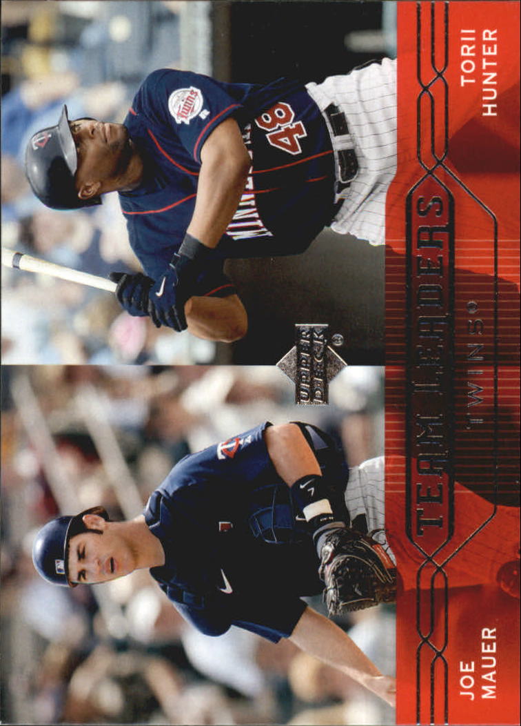 2005 Upper Deck #277 J.Mauer/T.Hunter TL front image