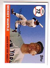 2006 Topps Mantle Home Run History #72 Mickey Mantle